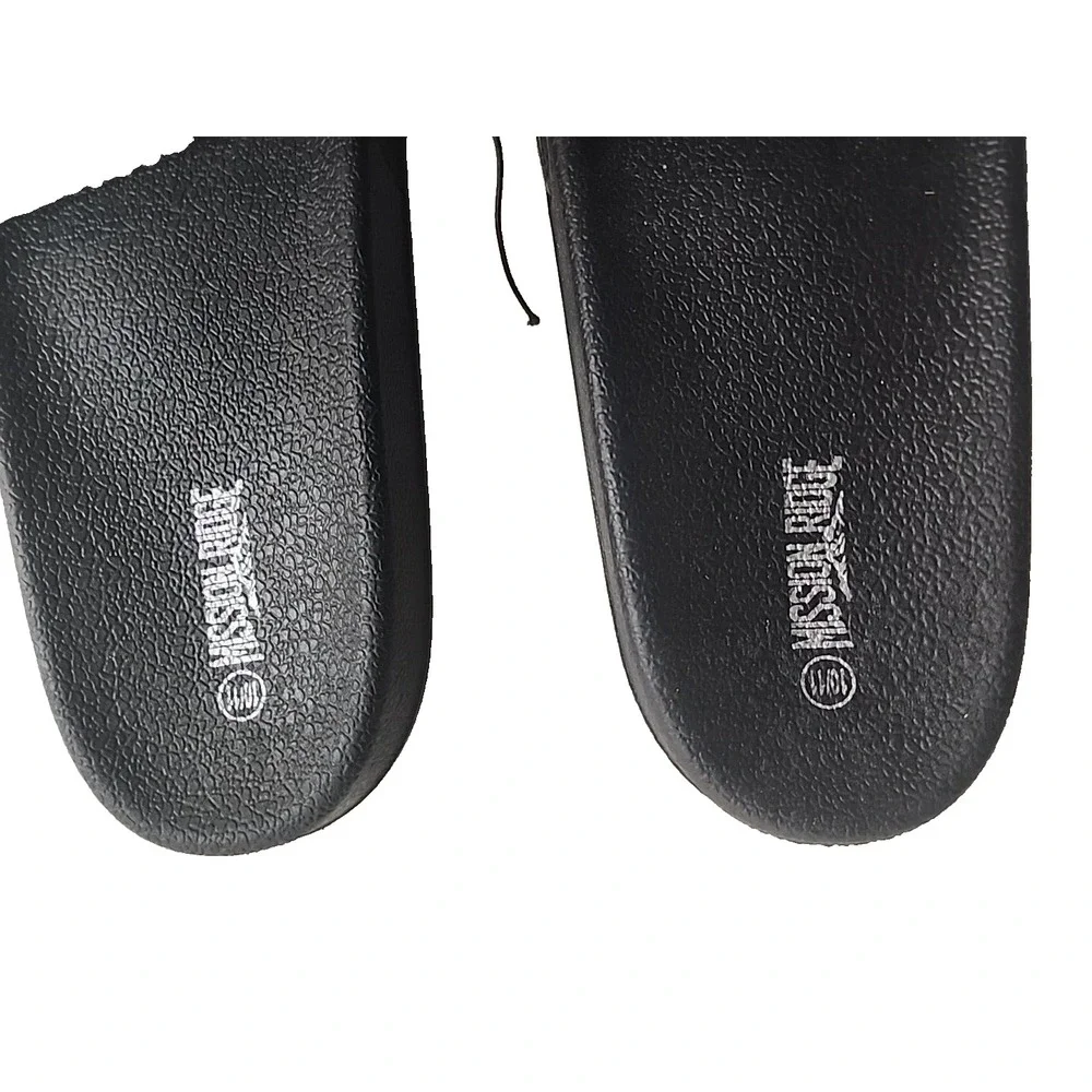 Mission‎ Ridge Men's Slides Black Strap Sandals Shoes Size 10/11 Brand New
